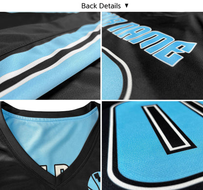 Custom Flicker Blue Adult Youth Reversible Basketball Jersey Set