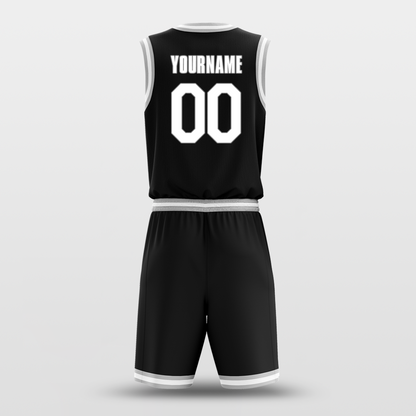 Black White - Custom Basketball Jersey Set Design for Team