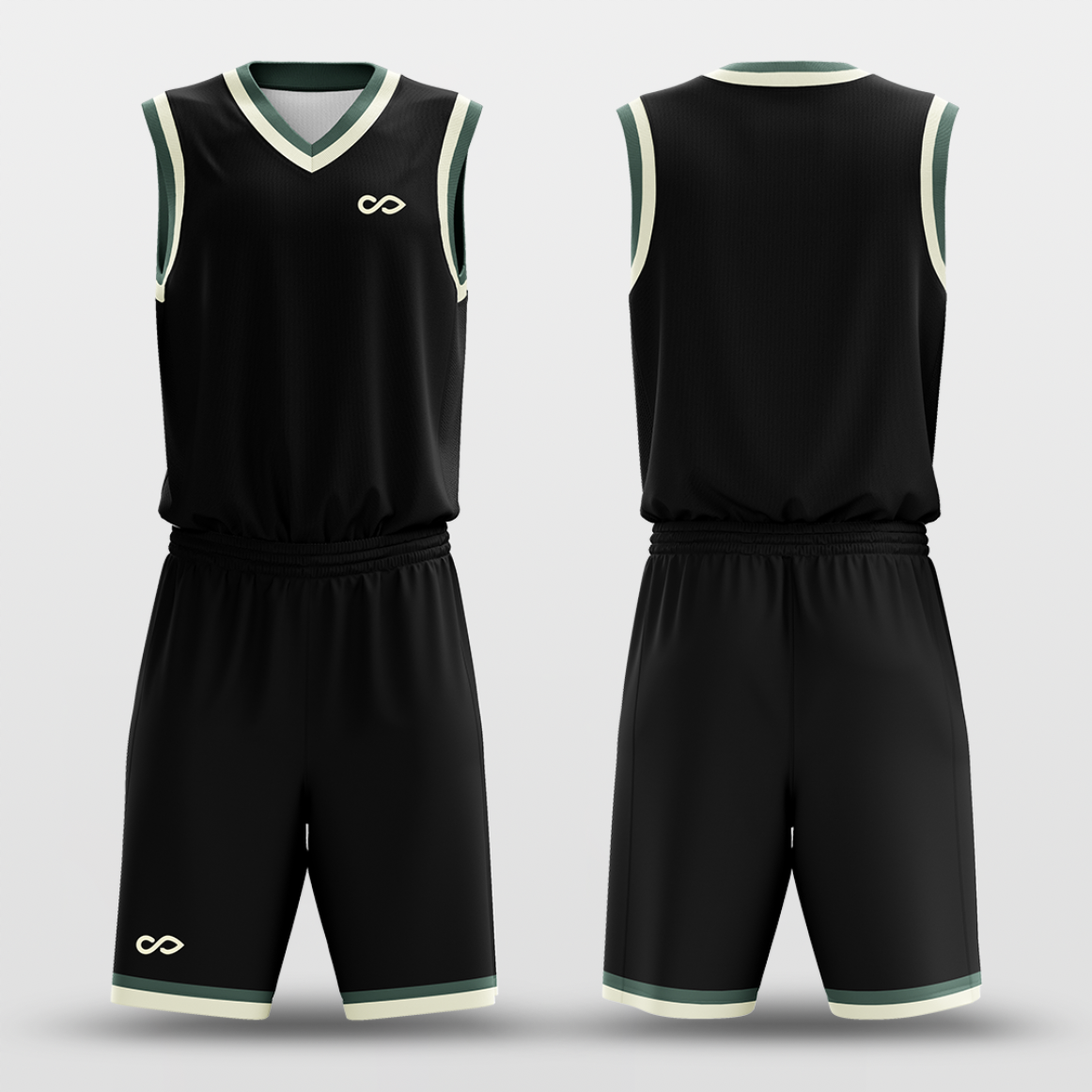 Black Khaki - Custom Basketball Jersey Set Design for Team