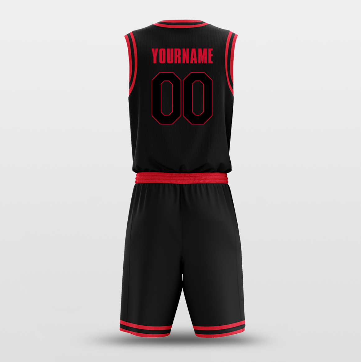 black red jerseys for team