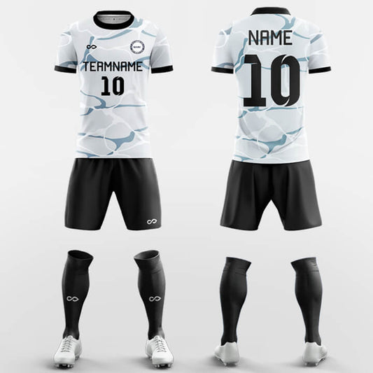 Custom Print Black Shorts Training Uniform Soccer Sets Jersey Kit