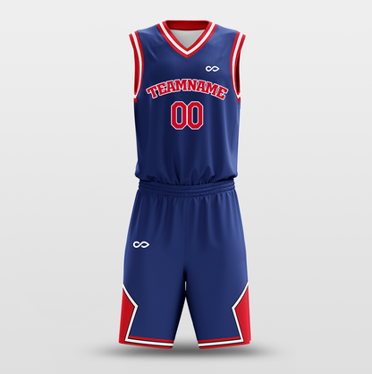 blue and red jerseys for basketball