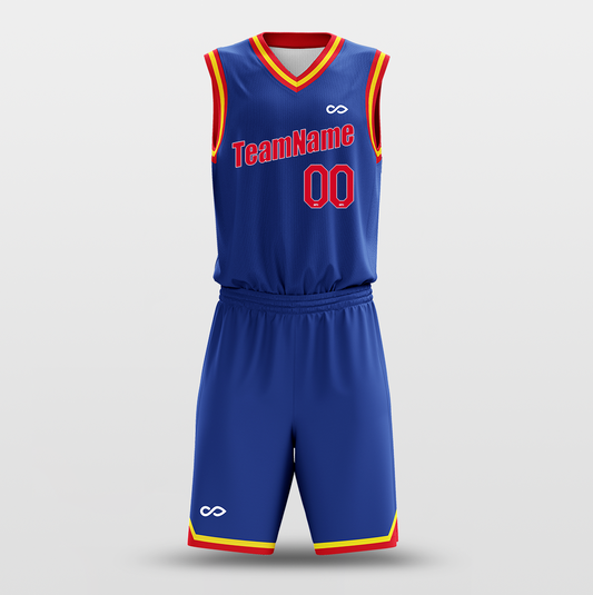 blue and red jerseys