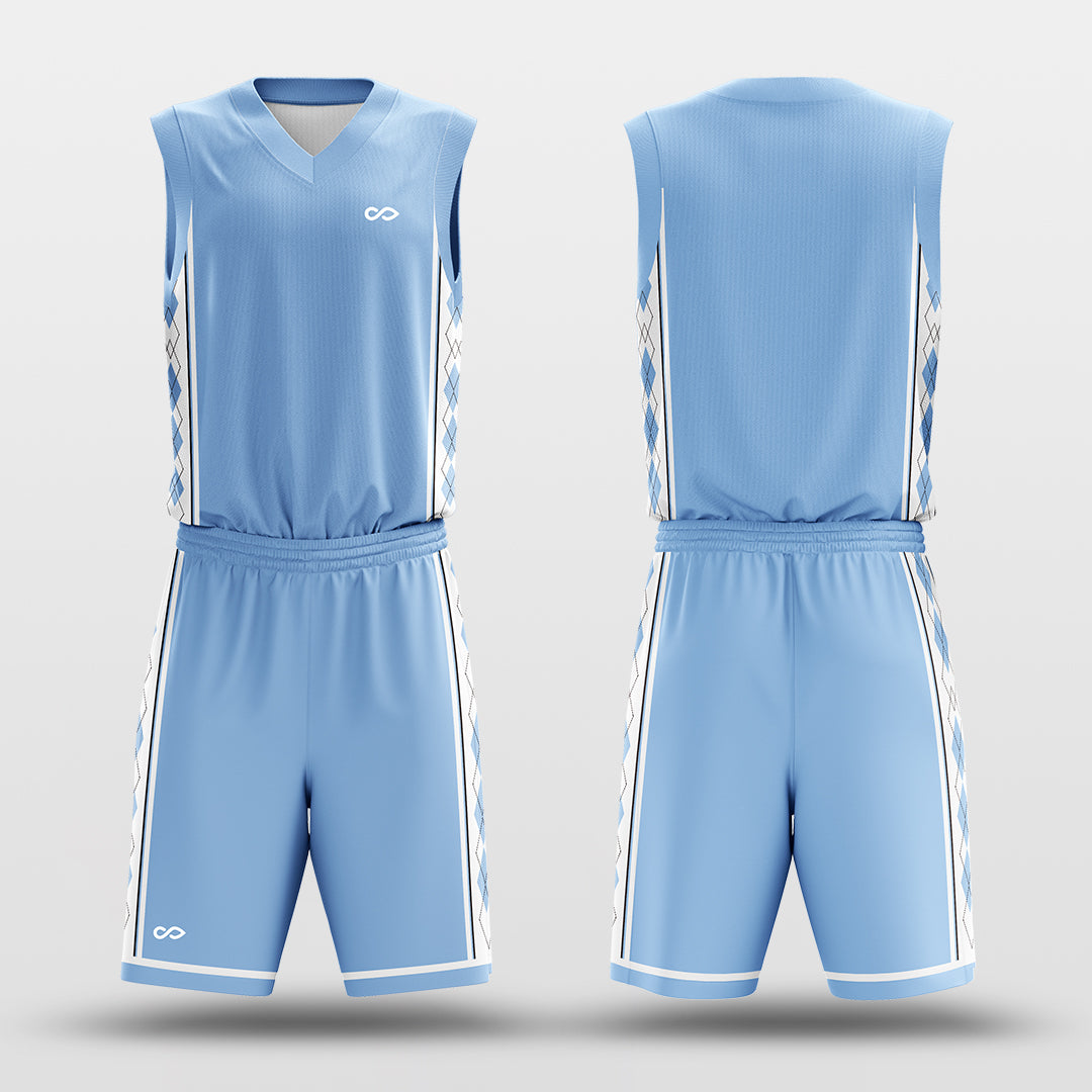 NCAA Blue - Custom Basketball Jersey Set Design for Team