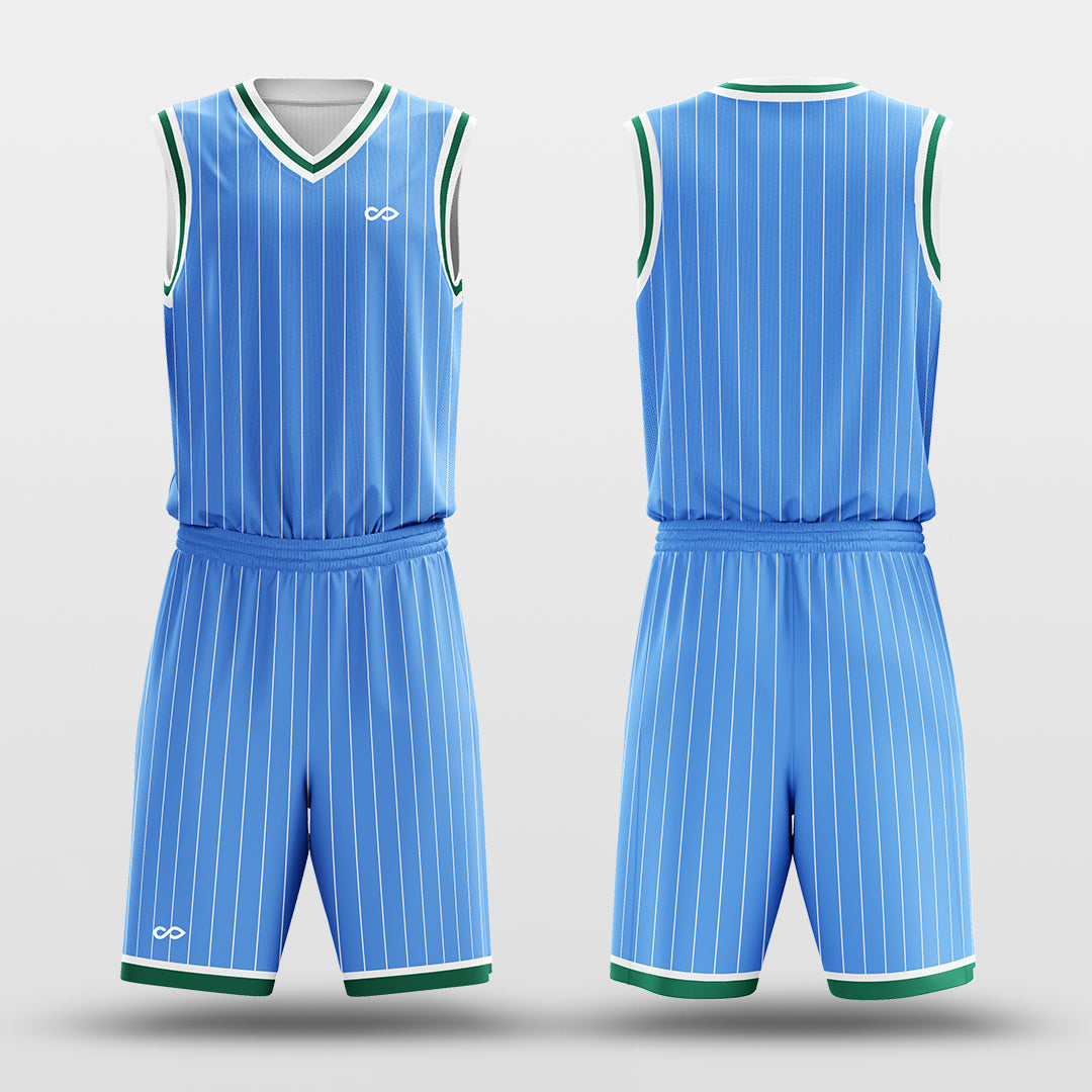 Cool Breeze - Custom Basketball Jersey Set Design for Team Pinstripe