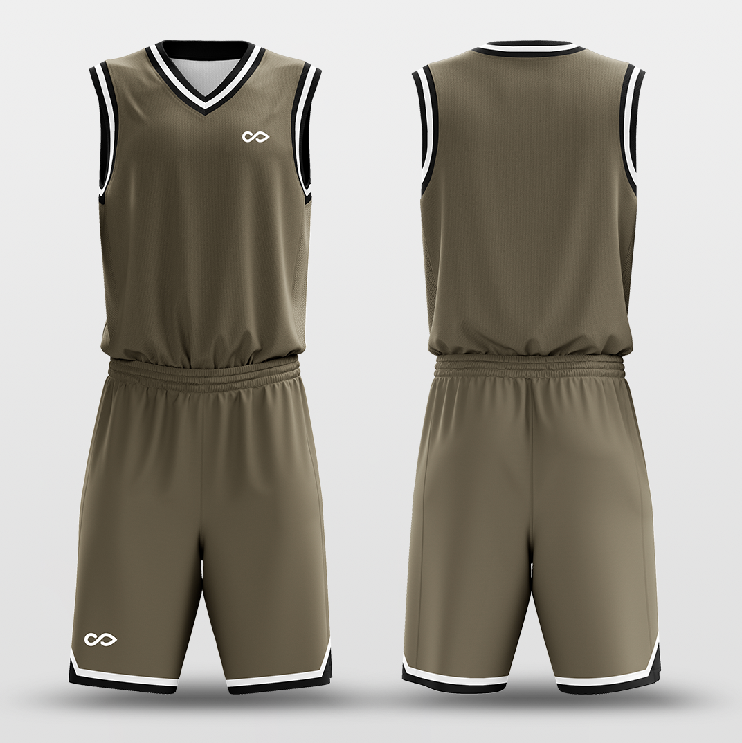 Brown Black - Custom Basketball Jersey Set Design