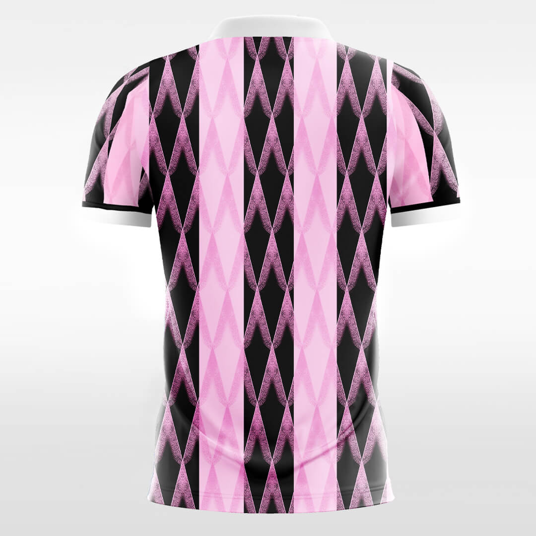 Custom Pink Check Pinstripe Sport Soccer Tops Jersey