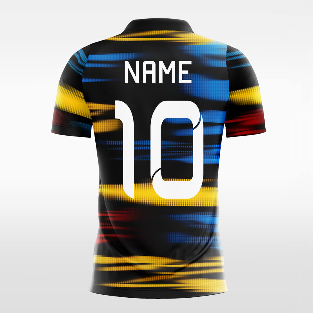 Custom Colorful Colorblock Print Sublimation Sport Soccer Tops Jersey