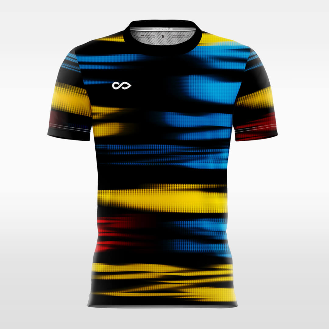 Custom Colorful Colorblock Print Sublimation Sport Soccer Tops Jersey