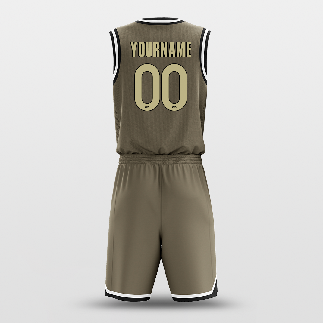 Brown Black - Custom Basketball Jersey Set Design