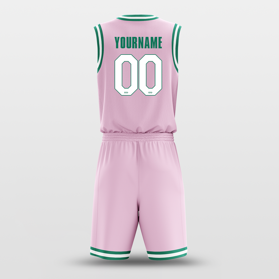 Pink Green - Custom Basketball Jersey Set Design for Team