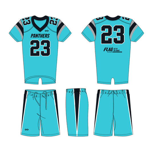 Cyan- Custom American Football Jersey Set