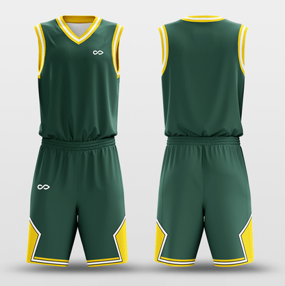 Green Yellow - Custom Basketball Jersey Set Design for Team