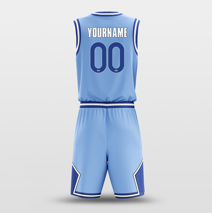 Light Blue Black - Custom Basketball Jersey Set Design for Team