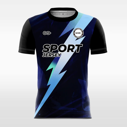 Custom Lighting Print Sublimation Sport Soccer Tops Jersey