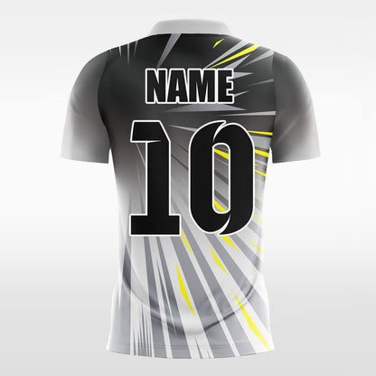 Custom Lighting Ombre Striped Short Sleeve Soccer Uniform Jersey