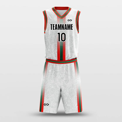 Map- Custom Sublimated Basketball Jersey Set