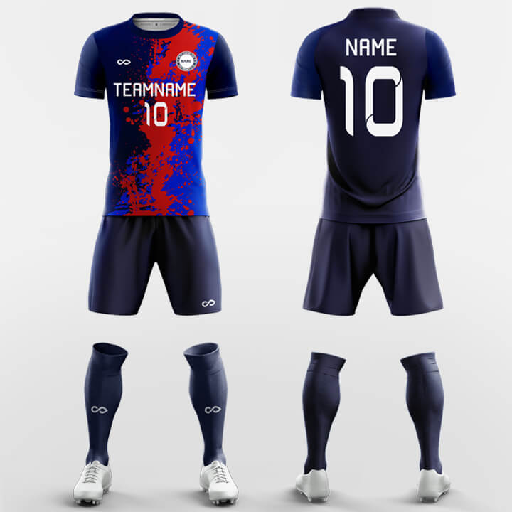 Custom Paintwork Print Uniform Soccer Sets Jersey Kit