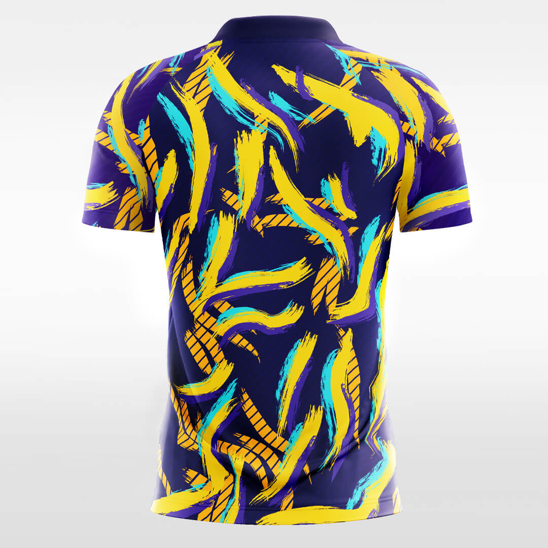 Custom Pastel Purple Yellow Sport Soccer Tops Jersey