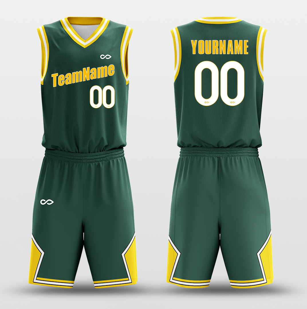 Green Yellow - Custom Basketball Jersey Set Design for Team – XBalla