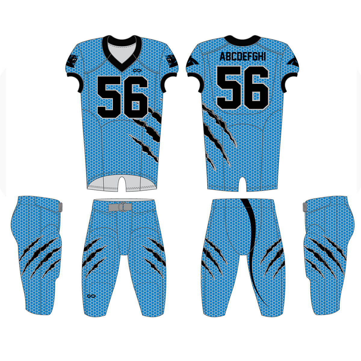 Scratch grids- Custom American Football Jersey Set