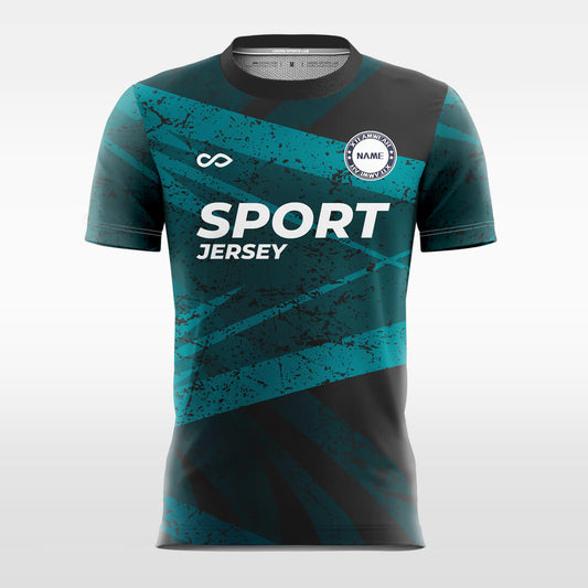 Custom Scrawl Print Sublimation Sport Soccer Tops Jersey