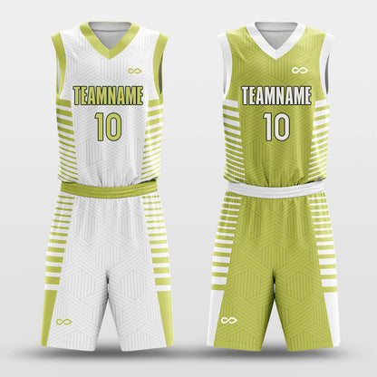 Custom Striped Spacetime Basketball Jersey Set Reversible Uniform