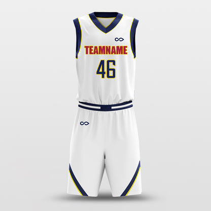 white basektball jersey