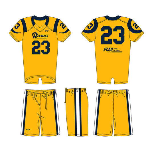Yellow- Custom American Football Jersey Set