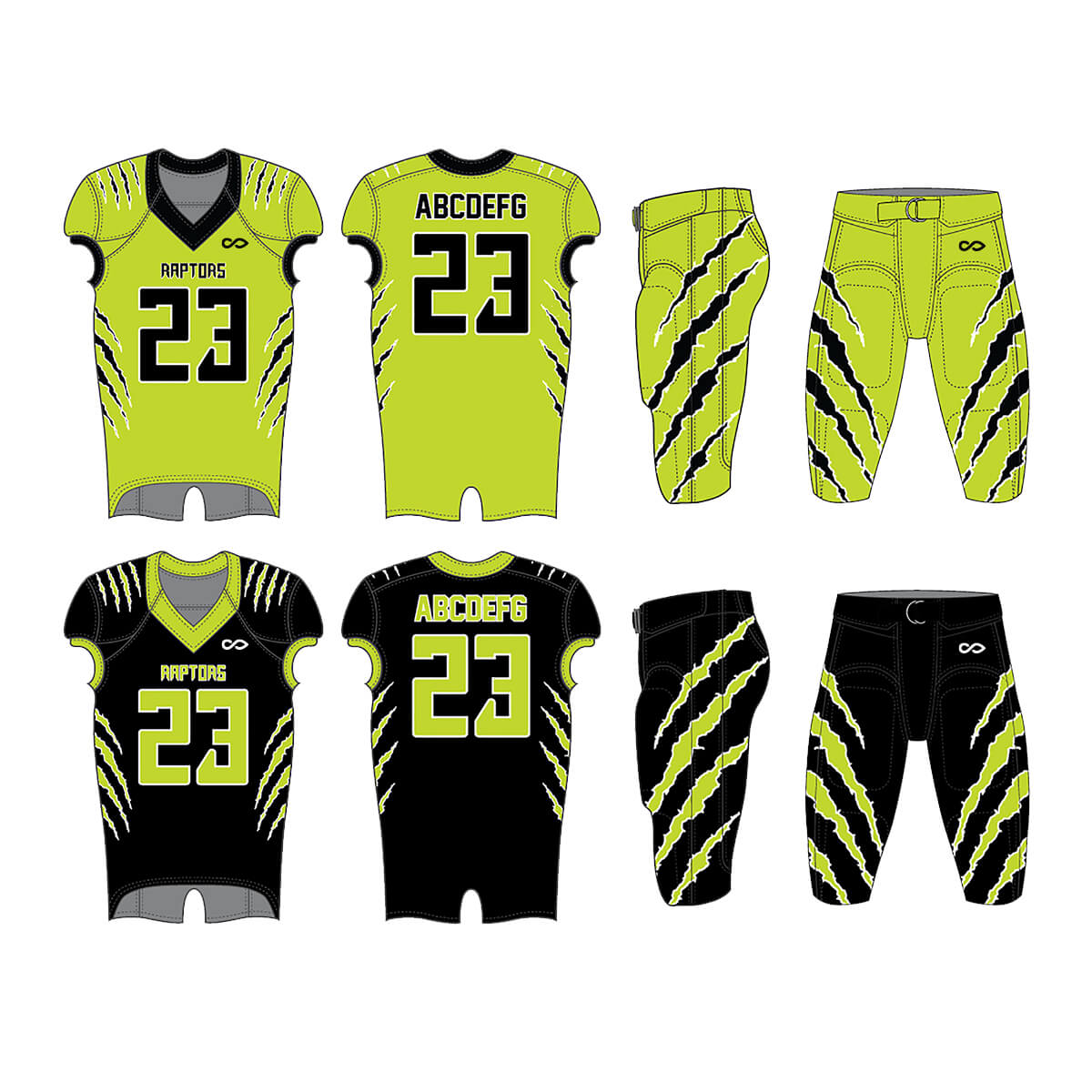 Scratch- Custom American Football Jersey Set – XBalla