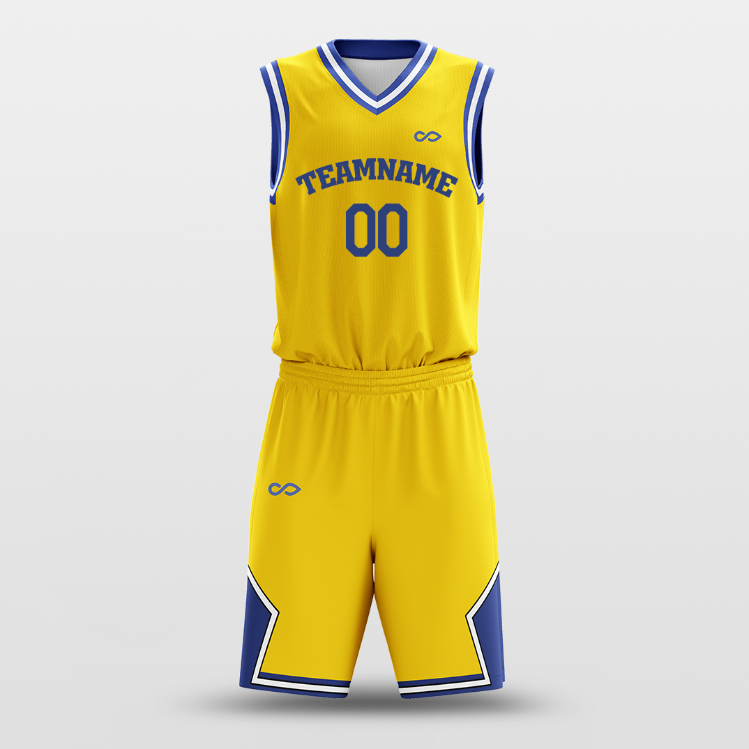 Yellow Blue - Custom Basketball Jersey Set Design for Team – XBalla