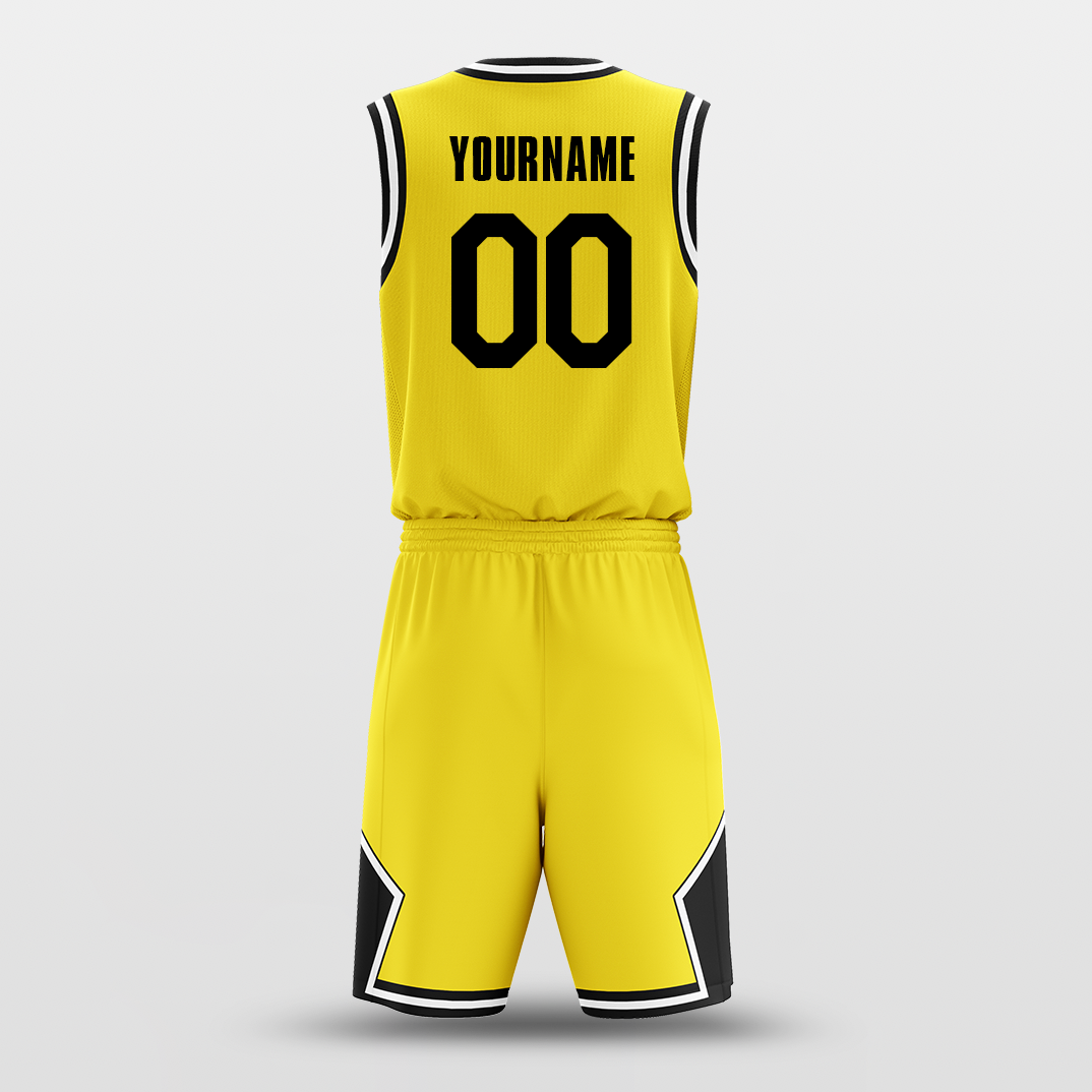 yellow basketball jerseys design