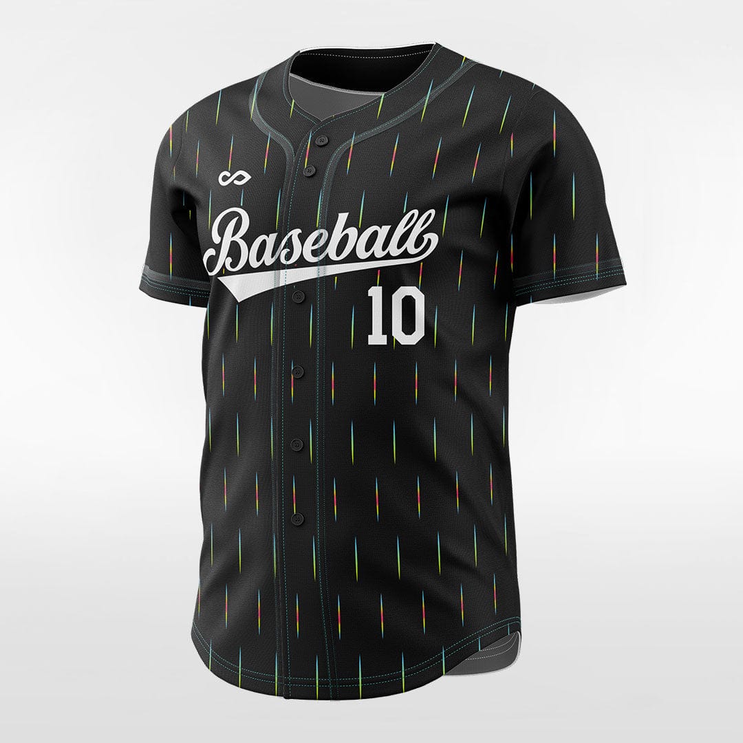 Meteor Shower - Customized Men's Sublimated Button Down Baseball Jersey