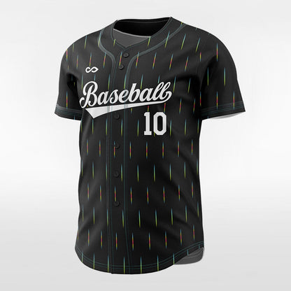 Meteor Shower - Customized Men's Sublimated Button Down Baseball Jersey