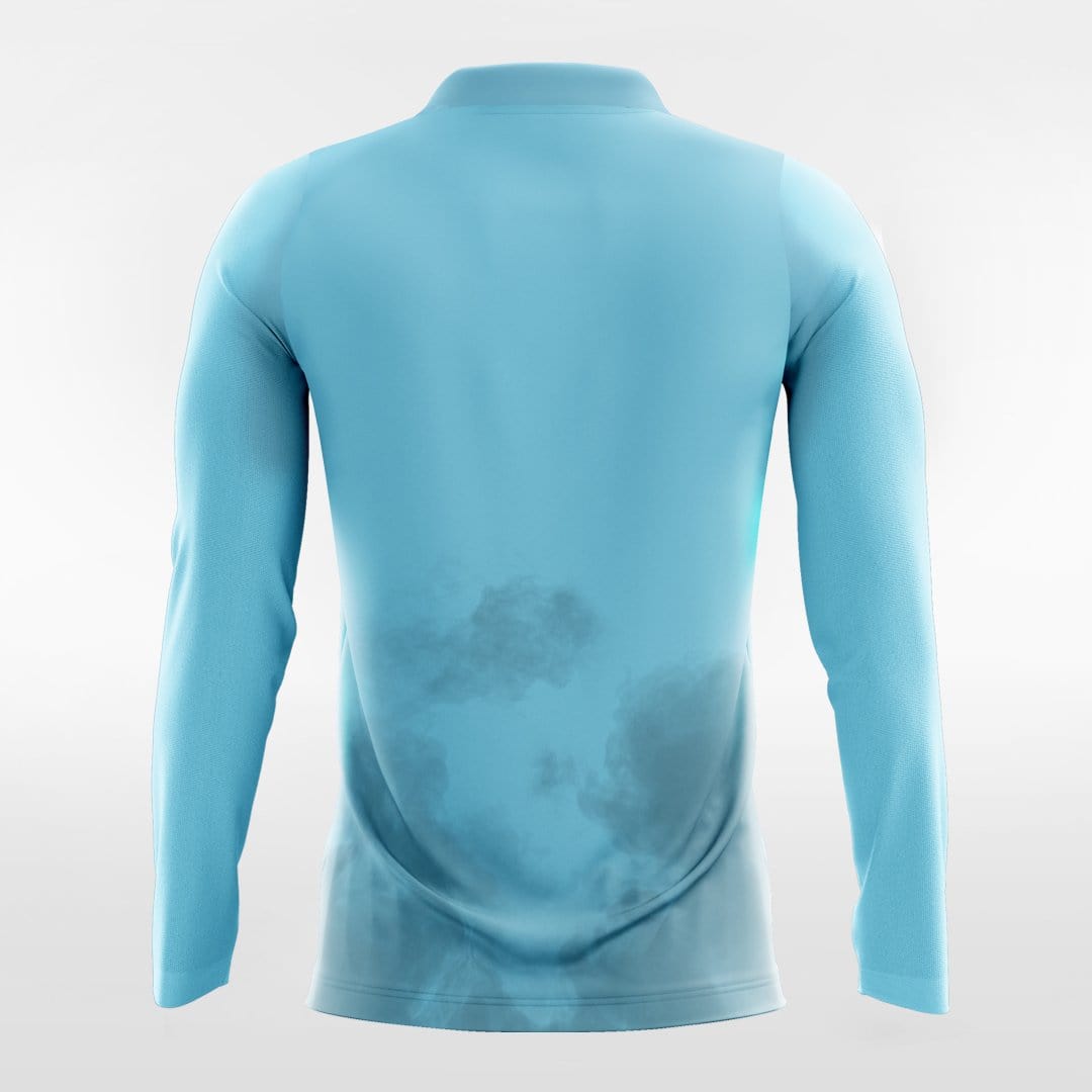 Blue Long Sleeve Team Soccer Jersey