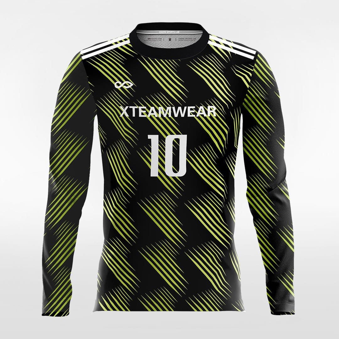 Retro 2- Custom Long Sleeve Soccer Jersey Sublimated