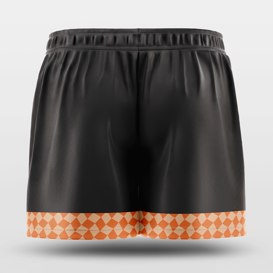 Orange Custom Training Shorts