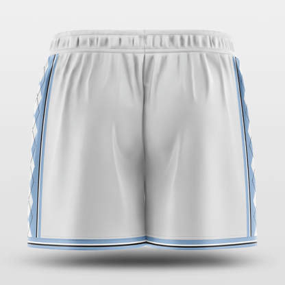 Carolina Blue Custom track Shorts Design