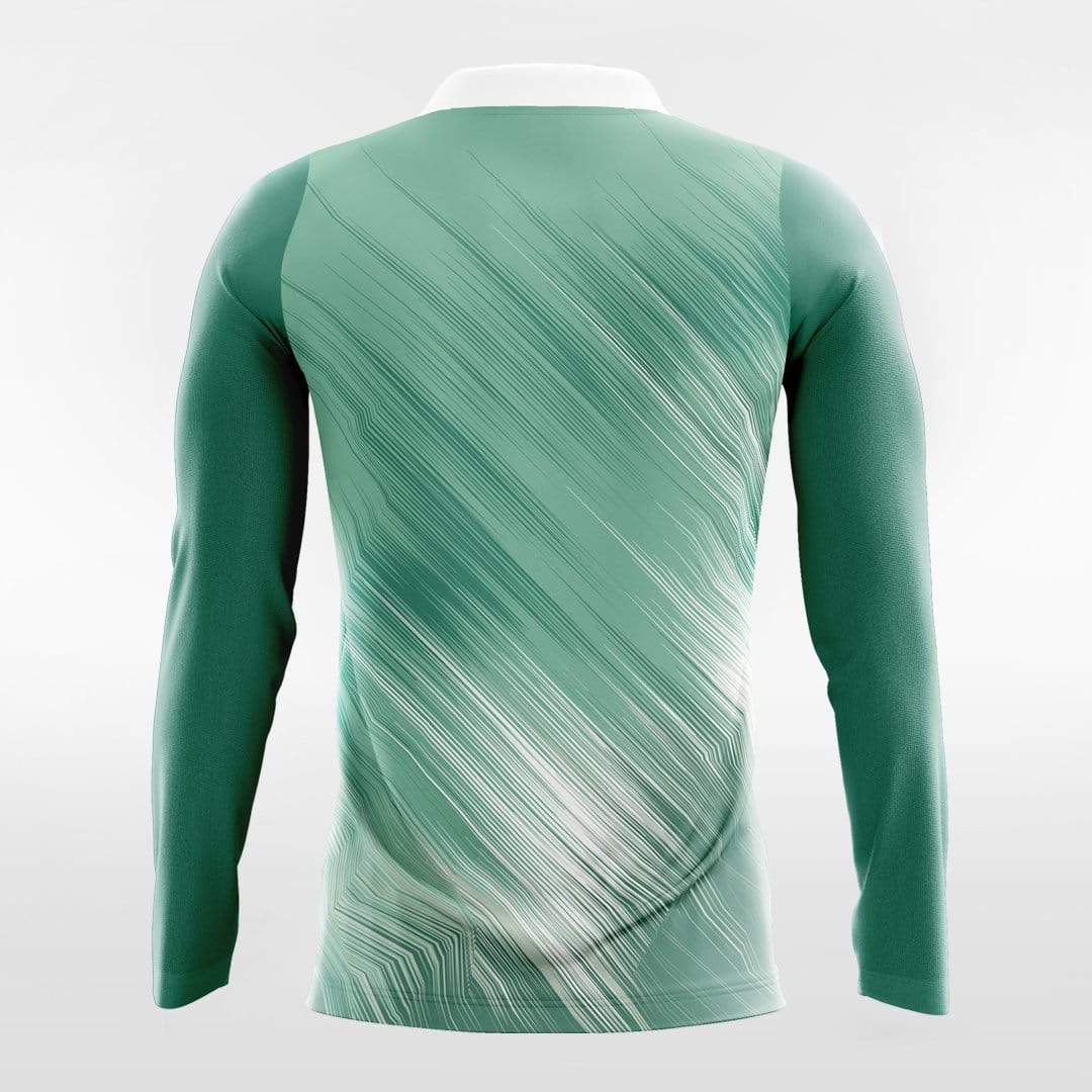 Sea Green Long Sleeve Team Soccer Jersey