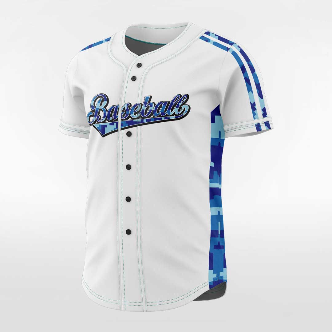 Swordfish - Customized Men's Sublimated Button Down Baseball Jersey