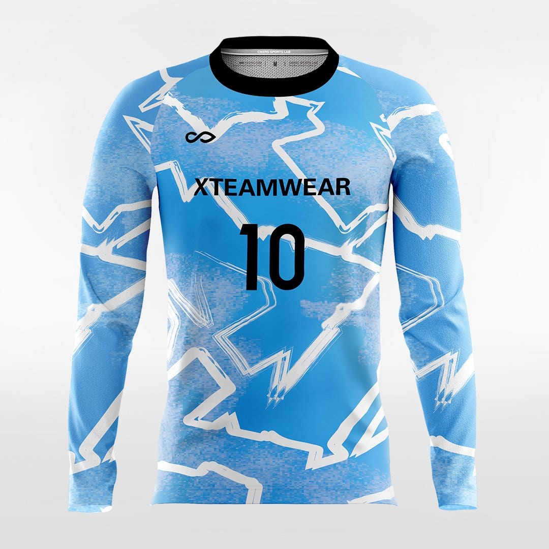 Pop Camouflage 4 - Custom Long Sleeve Soccer Jersey Sublimated