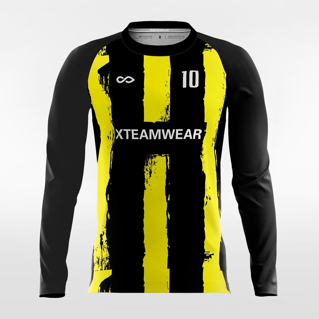 Classics 1- Custom Long Sleeve Soccer Jersey Sublimated Yellow