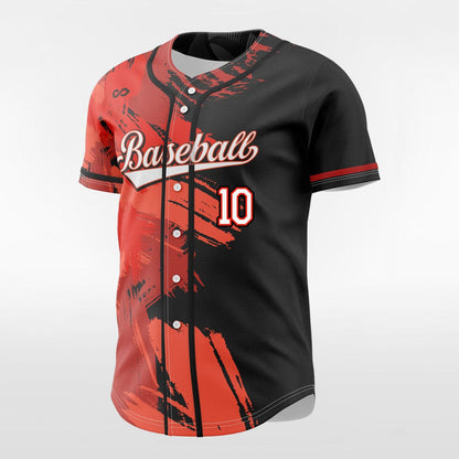 Ink 2 - Customized Men's Sublimated Button Down Baseball Jersey