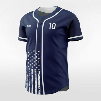 Mercury - Customized Men's Sublimated Button Down Baseball Jersey