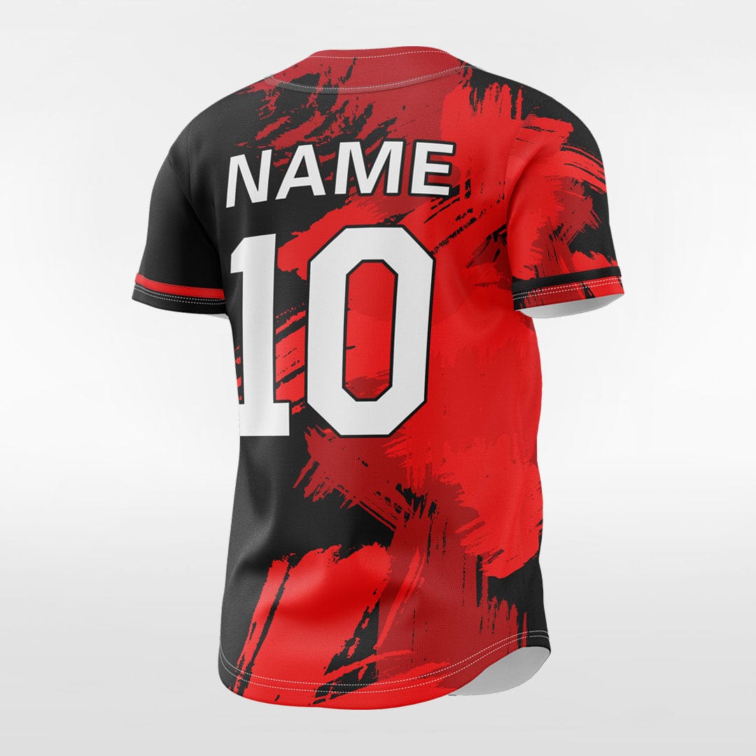 Ink 2 - Customized Men's Sublimated Button Down Baseball Jersey