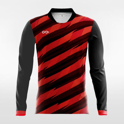 Black Thorn Long Sleeve Team volleyball Jersey