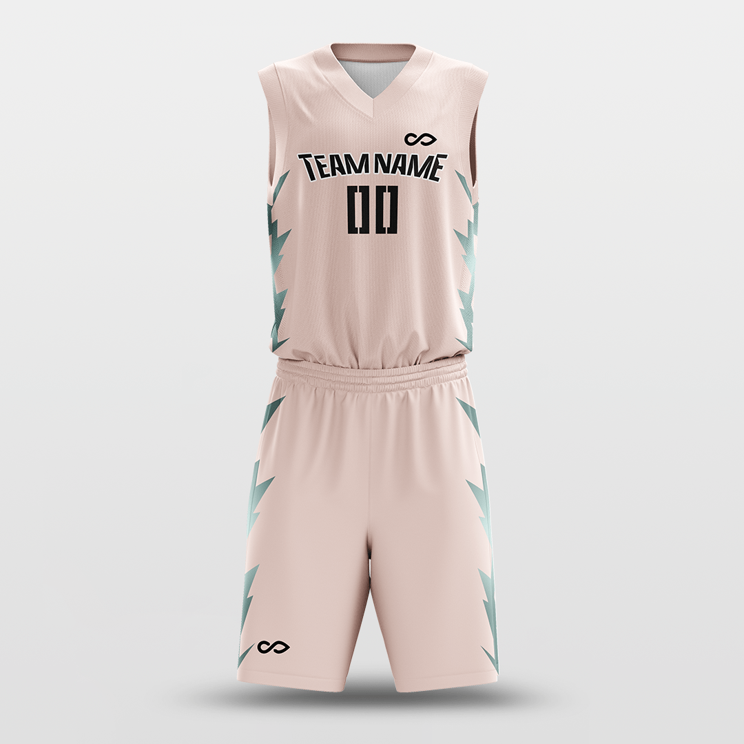 Pink Spark Custom Sublimated Basketball Set