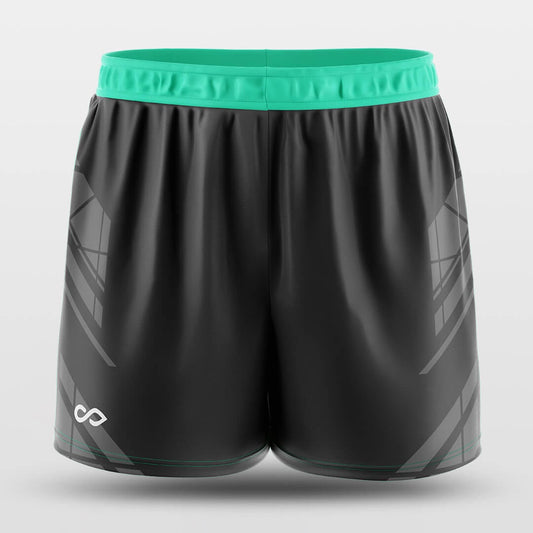 black track shorts design