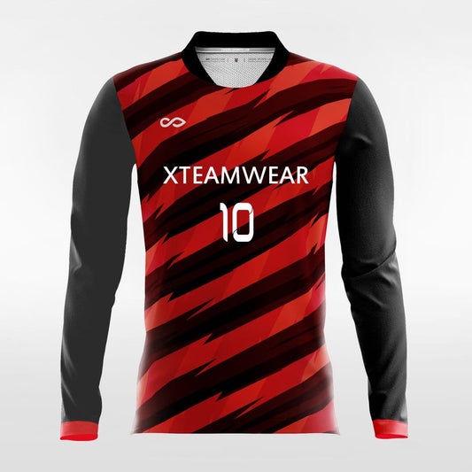 Black Thorn Long Sleeve Soccer Jersey