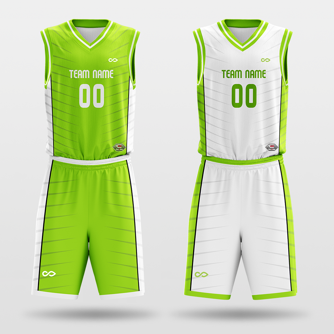 Fluorescent&White Streamer Men's Jersey 